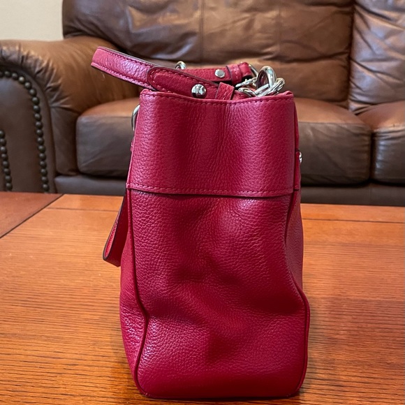 Red Coach Handbag - Picture 3 of 6